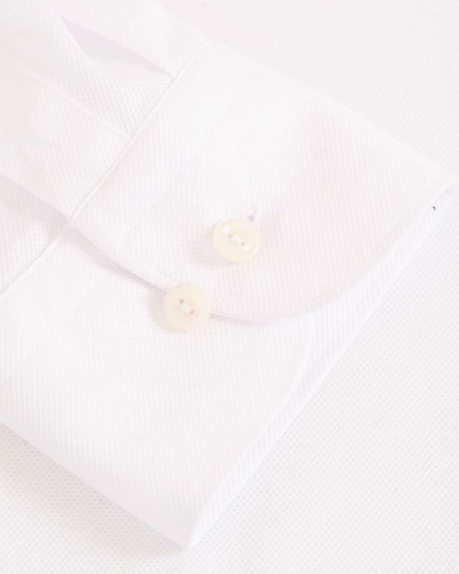 Herr | Skjortor | Eton | Slim Fit Jersey Button Under Shirt White