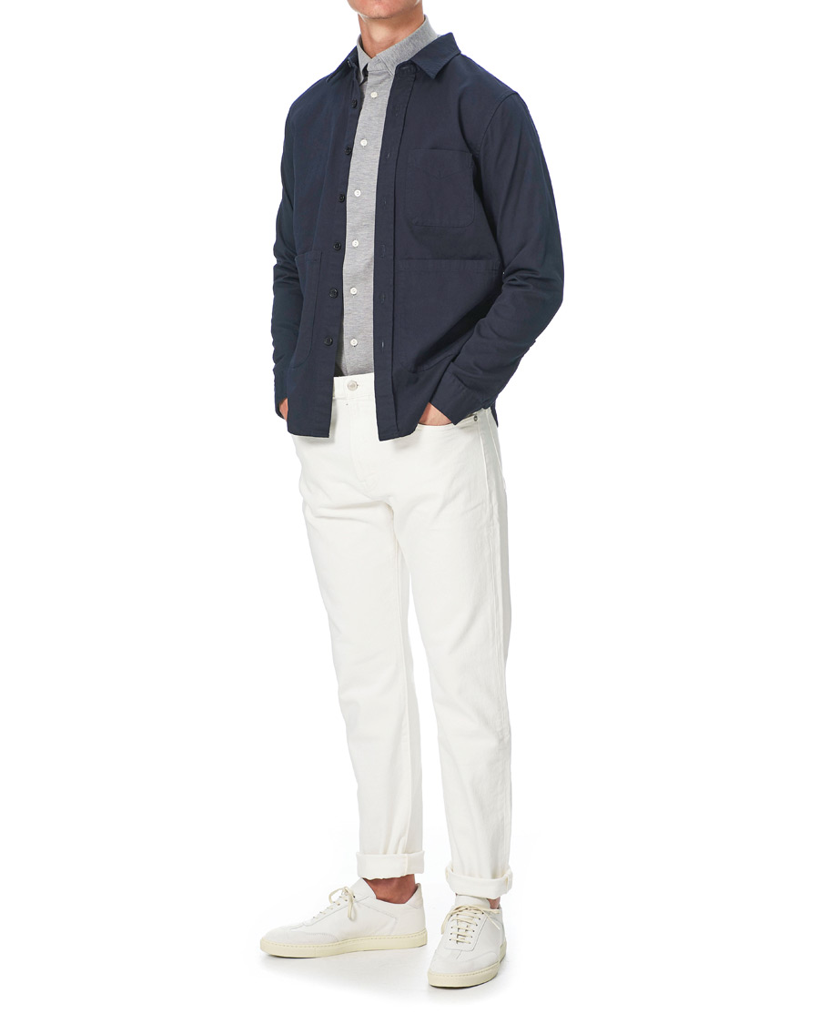Herr | Skjortor | Eton | Slim Fit Jersey Button Under Shirt Grey