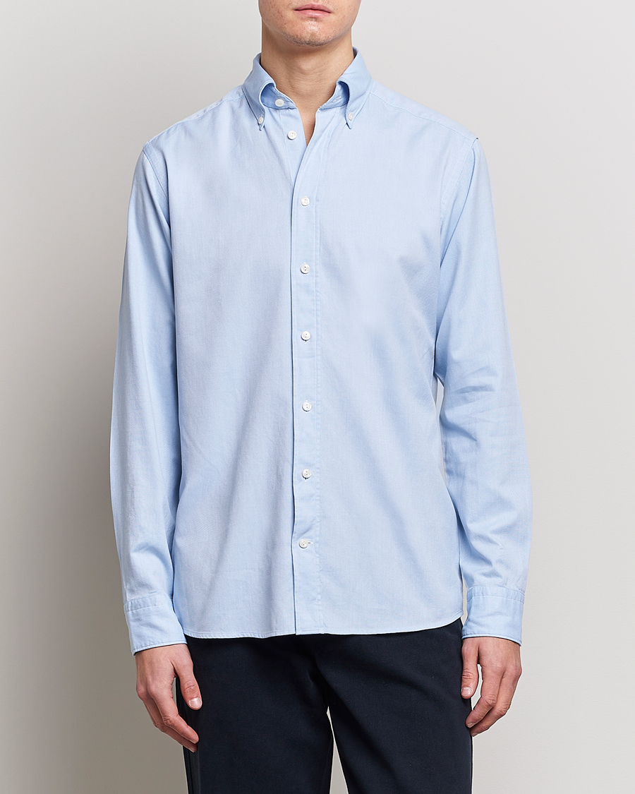 Herr | Kläder | Eton | Slim Fit Royal Oxford Button Down Light Blue