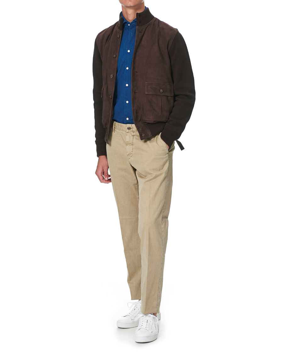 Herr | Skjortor | Eton | Slim Fit Twill Extreme Cutaway Shirt Dark Blue