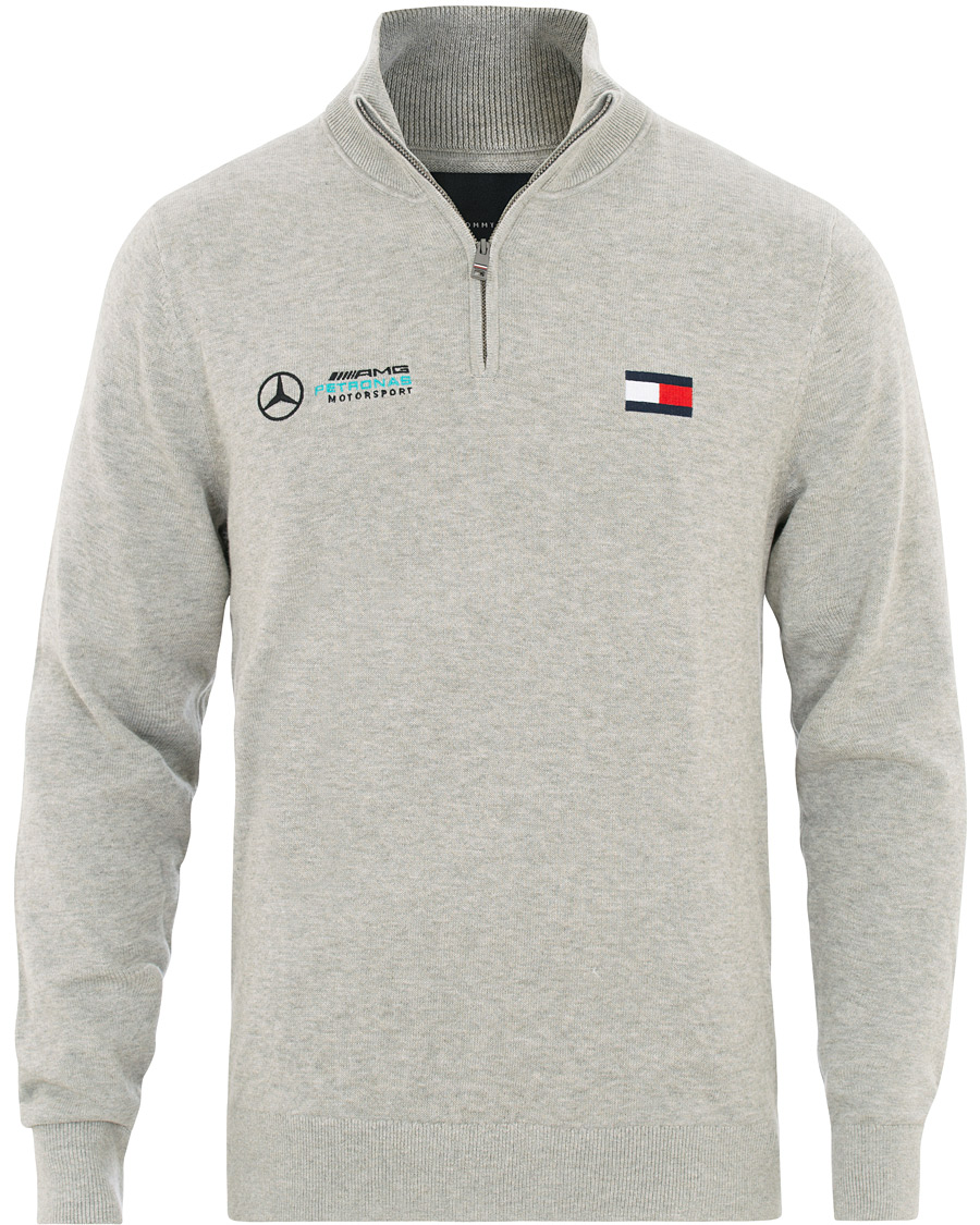 Herr | Tröjor | Tommy Hilfiger | Mercedes Benz Half Zip Cloud Heather