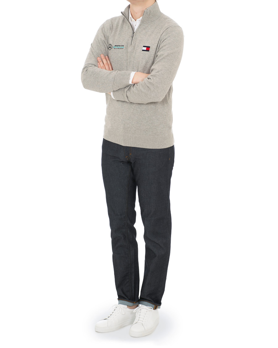 Herr | Tröjor | Tommy Hilfiger | Mercedes Benz Half Zip Cloud Heather