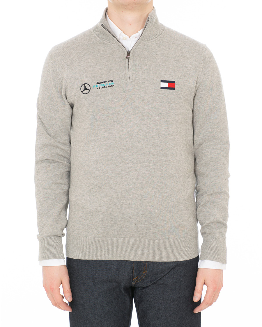 Herr | Tröjor | Tommy Hilfiger | Mercedes Benz Half Zip Cloud Heather