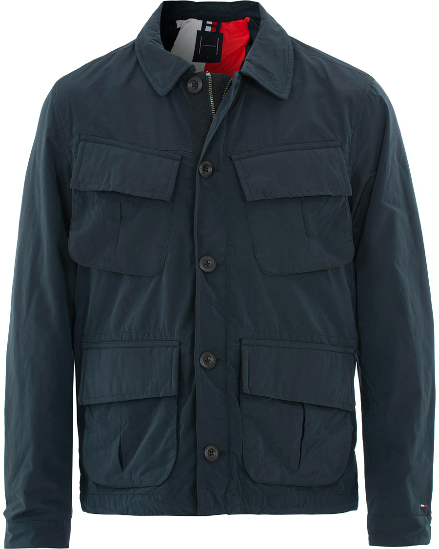 Herr | Jackor | Tommy Hilfiger | Peached Nylon Field Jacket Sky Captain