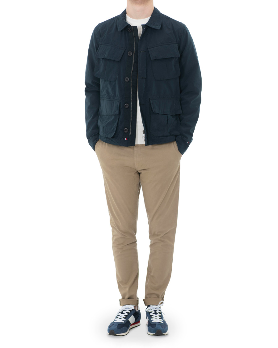 Herr | Jackor | Tommy Hilfiger | Peached Nylon Field Jacket Sky Captain