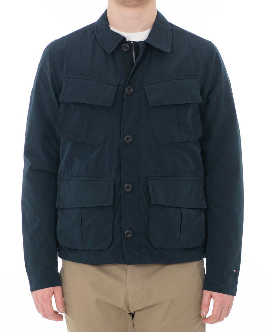 Herr | Jackor | Tommy Hilfiger | Peached Nylon Field Jacket Sky Captain