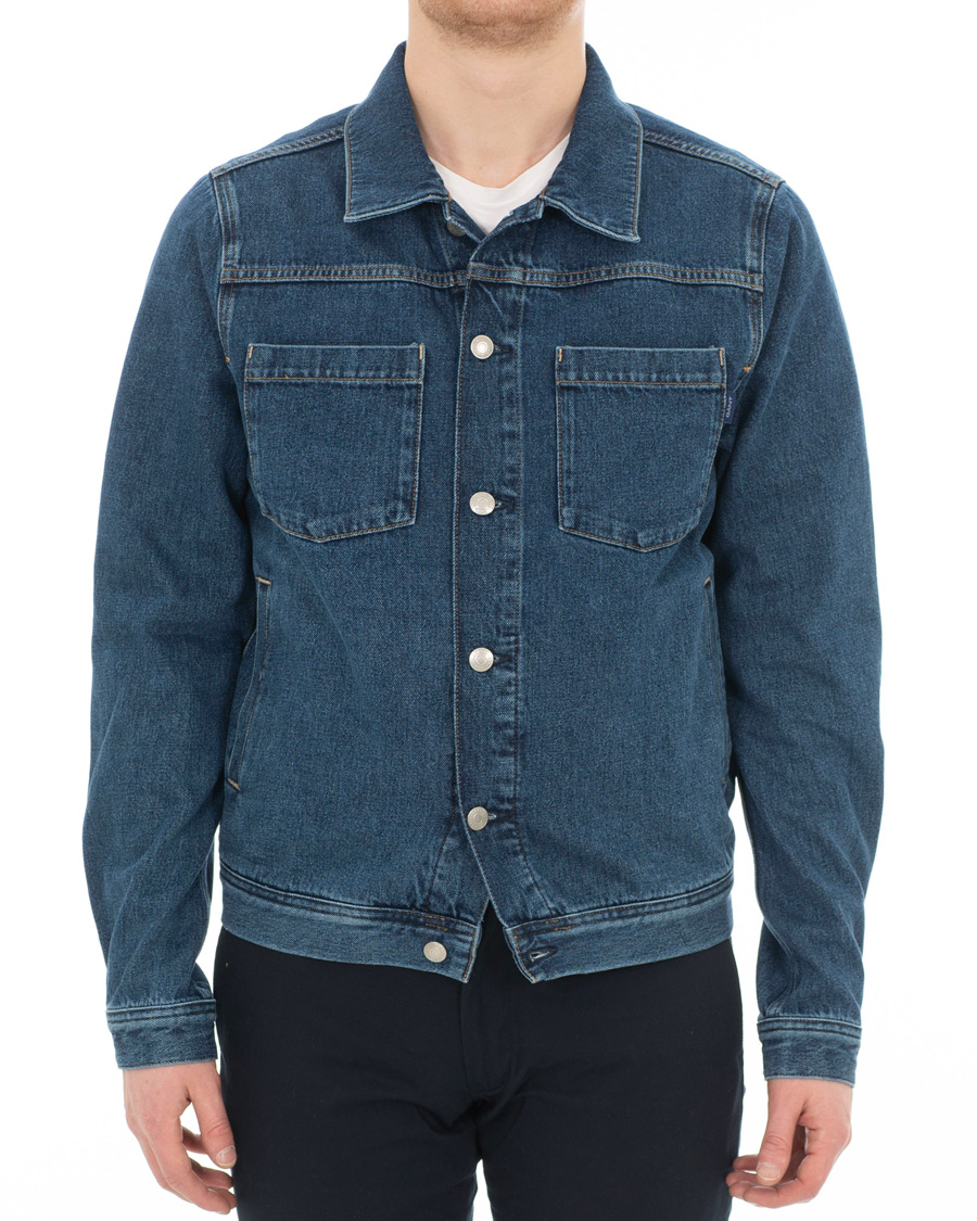 Herr | Jackor | GANT | Indigo Jeans Jacket Blue Wash