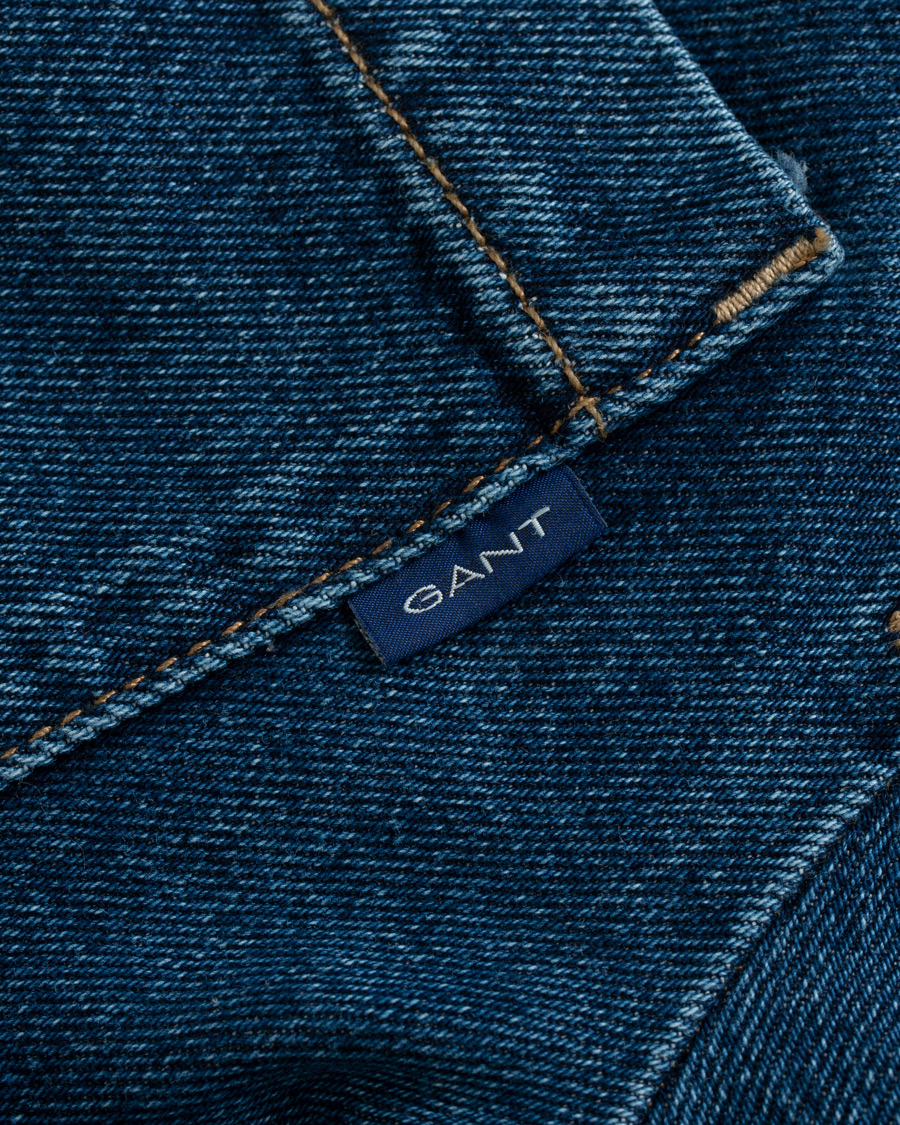 Herr | Jackor | GANT | Indigo Jeans Jacket Blue Wash