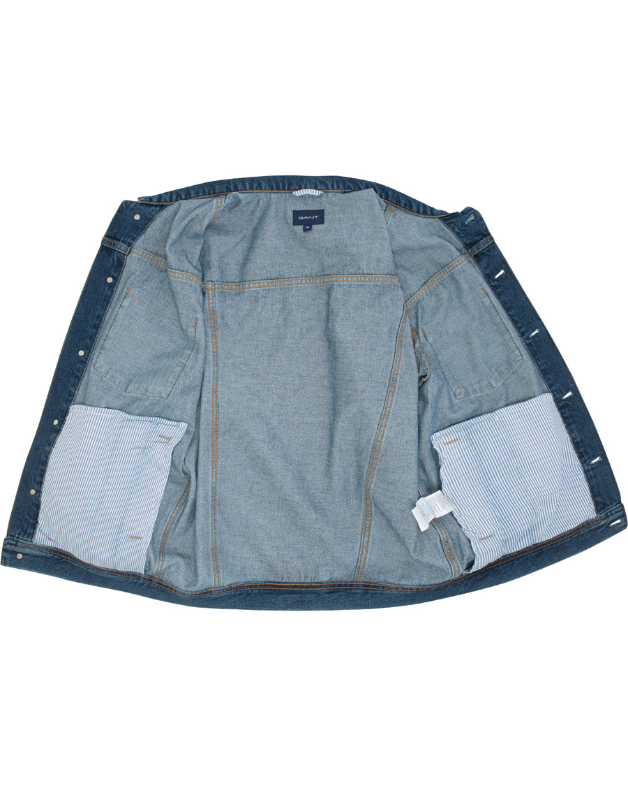 Herr | Jackor | GANT | Indigo Jeans Jacket Blue Wash
