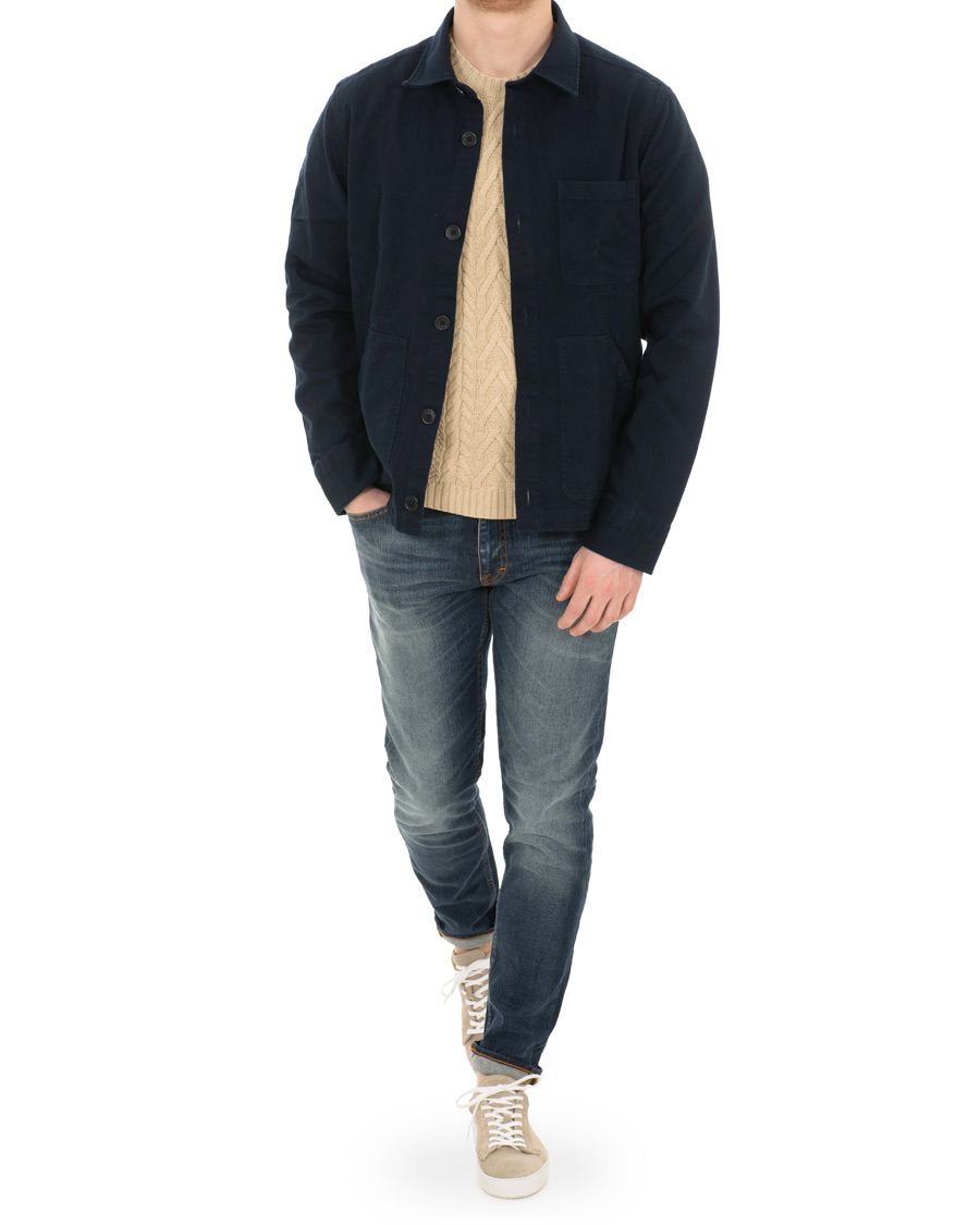 Herr | Skjortor | GANT | Heavy Twill Shirt Jacket Marine