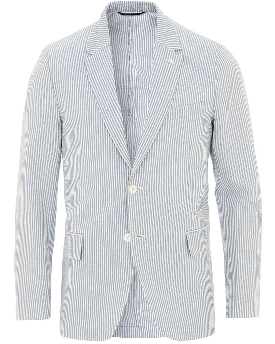 Herr | Kavajer | Gant | Seersucker Stripe Blazer Eggshell