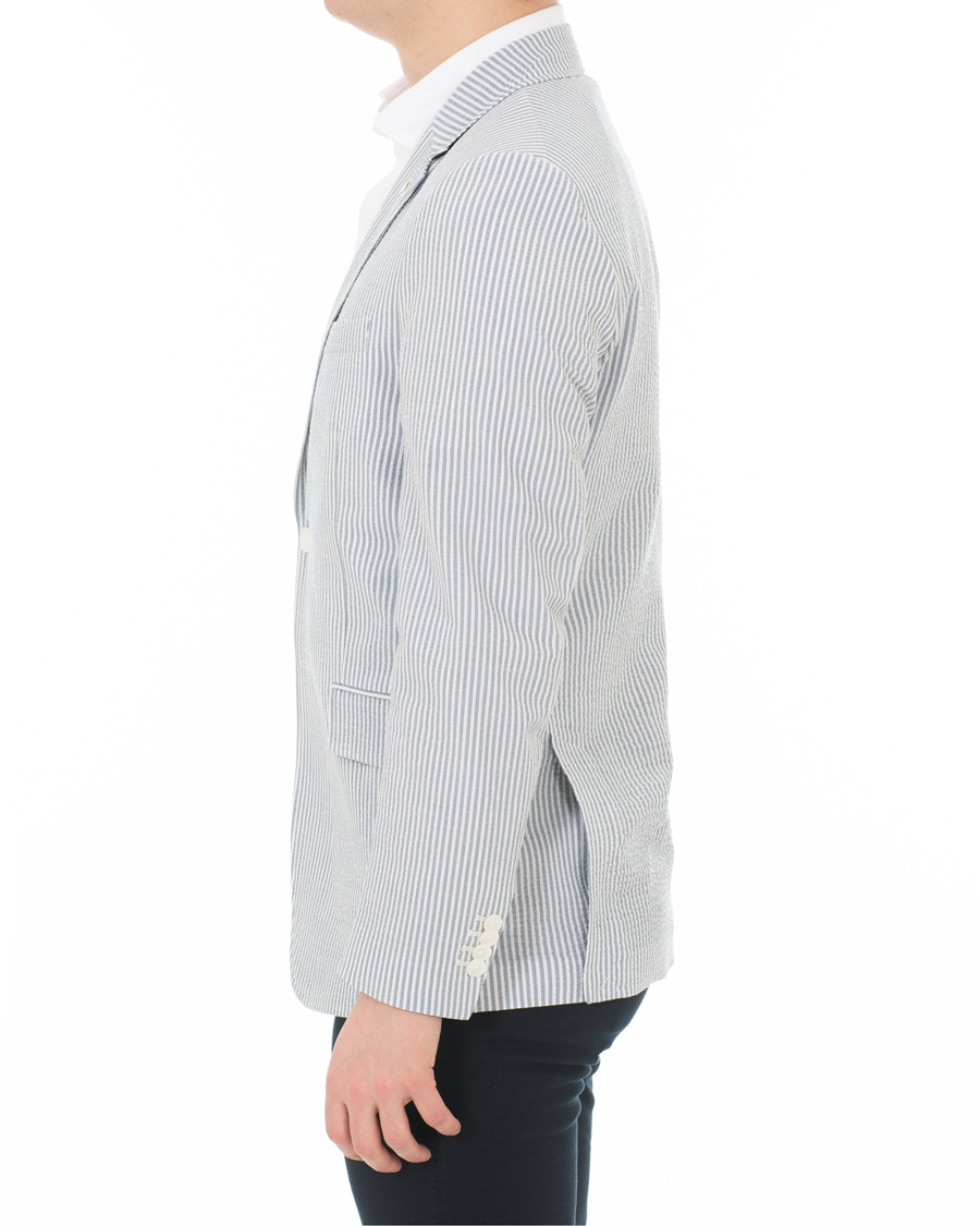 Herr | Kavajer | Gant | Seersucker Stripe Blazer Eggshell