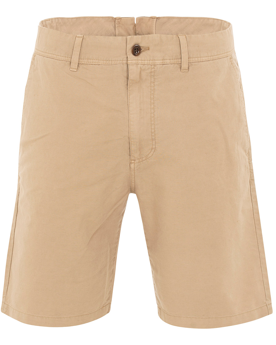 Herr | Shorts | GANT | Cotton/Linen Shorts Dark Khaki