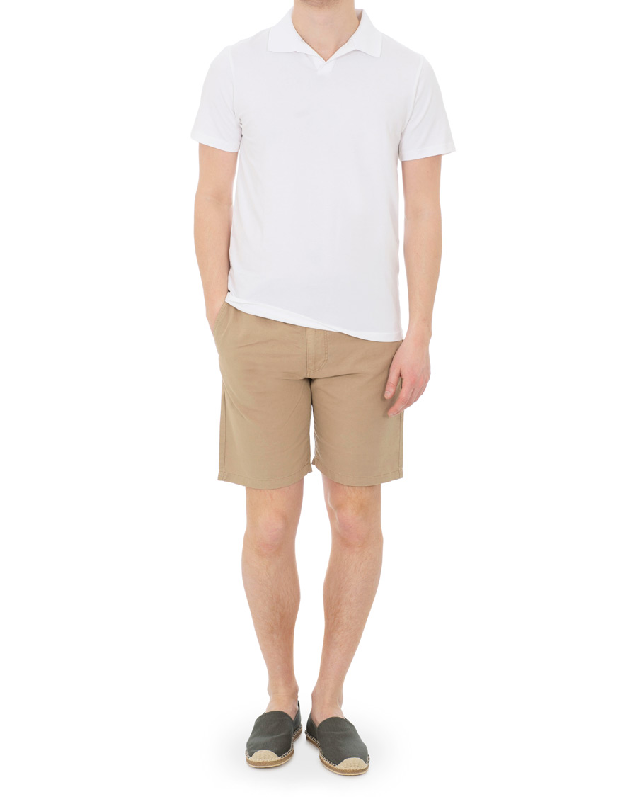 Herr | Shorts | GANT | Cotton/Linen Shorts Dark Khaki