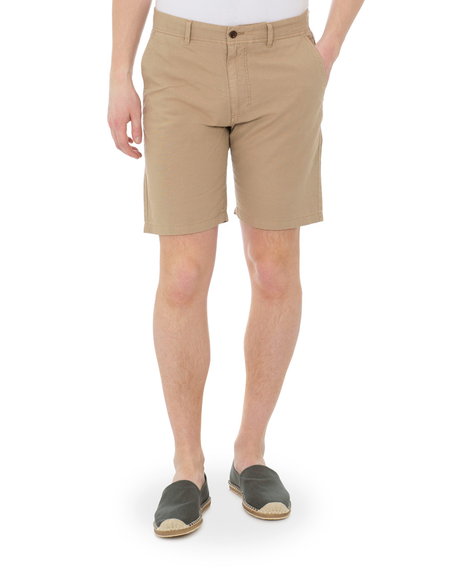 Herr | Shorts | GANT | Cotton/Linen Shorts Dark Khaki