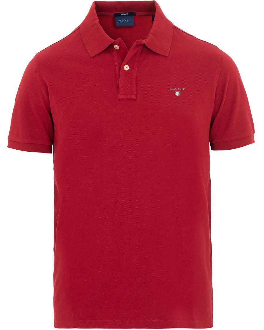 Herr | Pikéer | GANT | The Original Polo Mahogany Red