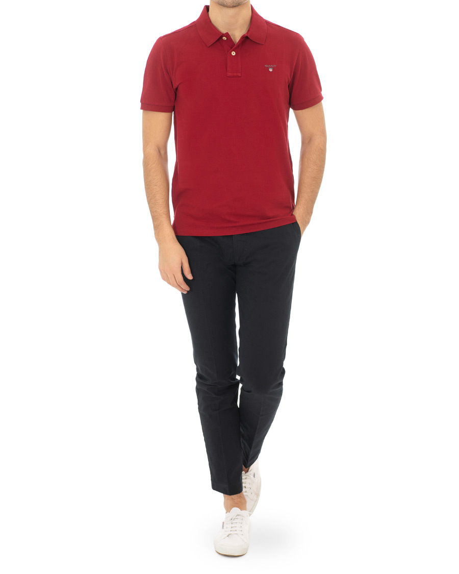 Herr | Pikéer | GANT | The Original Polo Mahogany Red