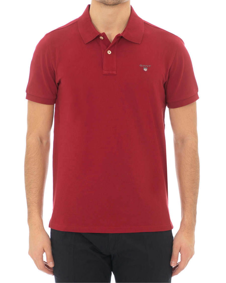 Herr | Pikéer | GANT | The Original Polo Mahogany Red