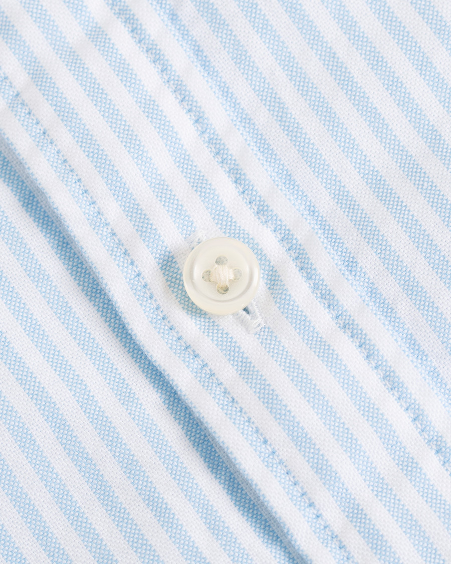Herr | Skjortor | GANT | Slim Fit Oxford Banker Stripe Shirt Capri Blue