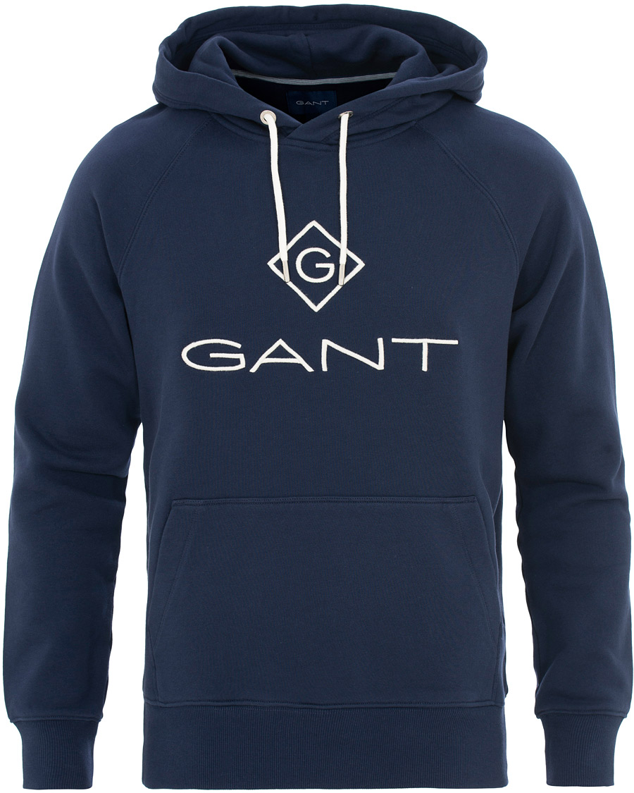 Herr | Tröjor | GANT | Lock Up Hoodie Evening Blue
