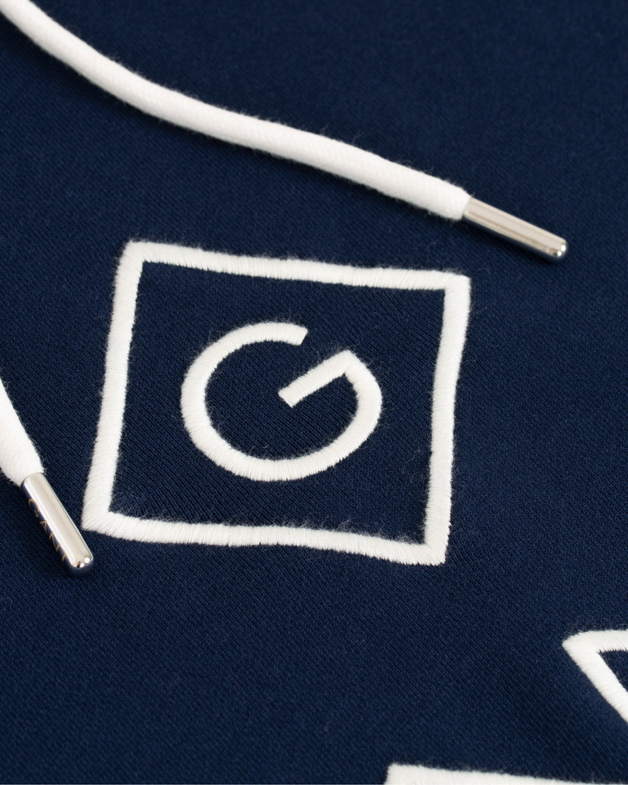 Herr | Tröjor | GANT | Lock Up Hoodie Evening Blue