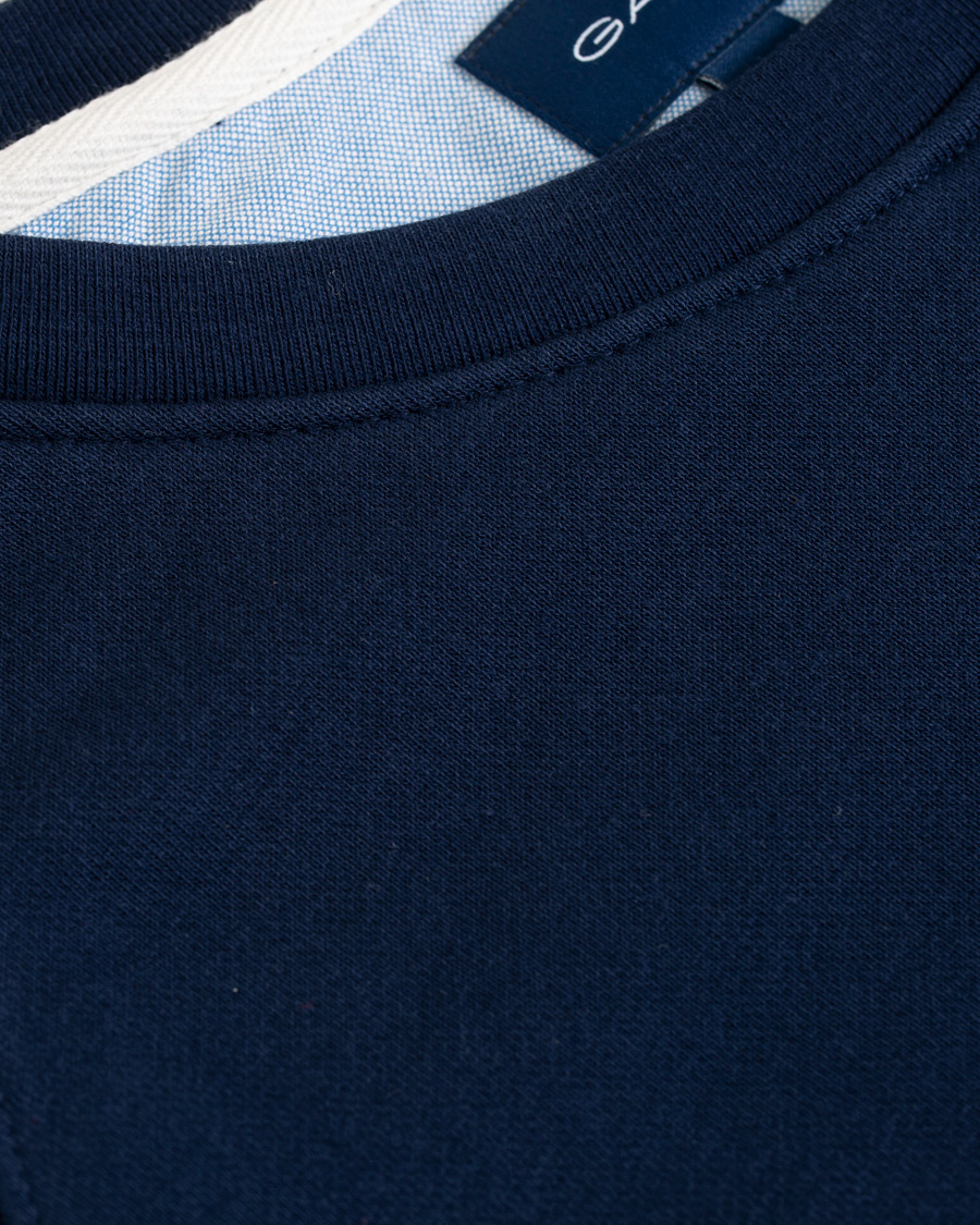 Herr | Tröjor | GANT | Summer Logo Crew Neck Sweatshirt Evening Blue