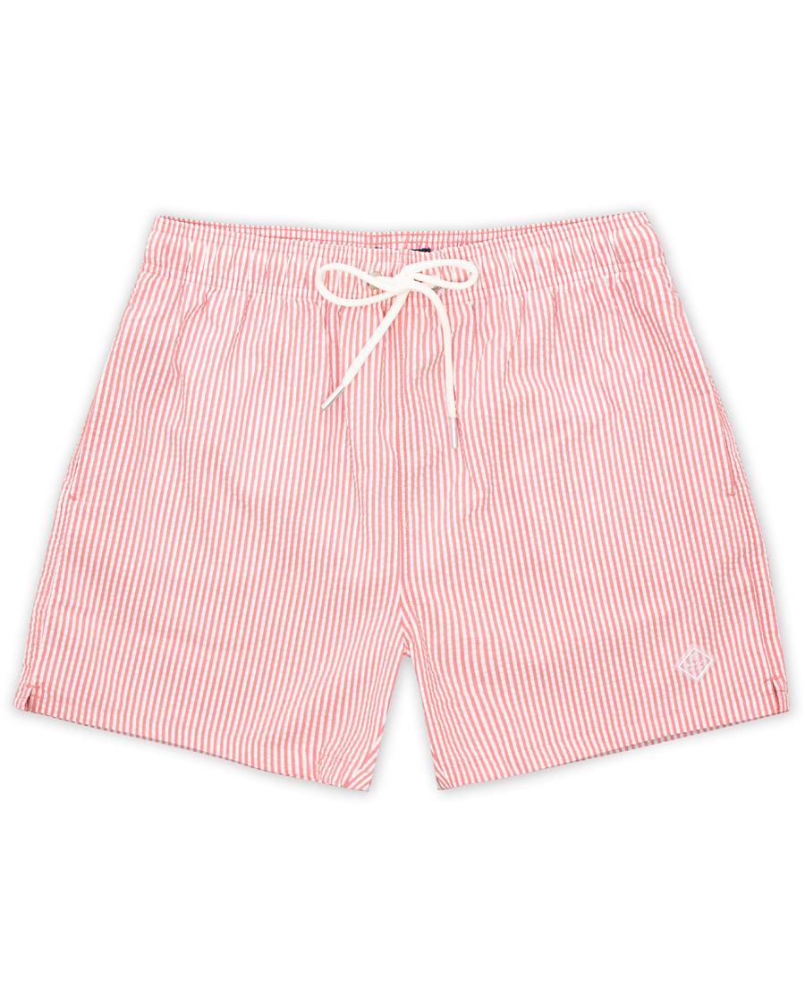Herr | Badbyxor | GANT | Seersucker Swim Shorts Mineral Red