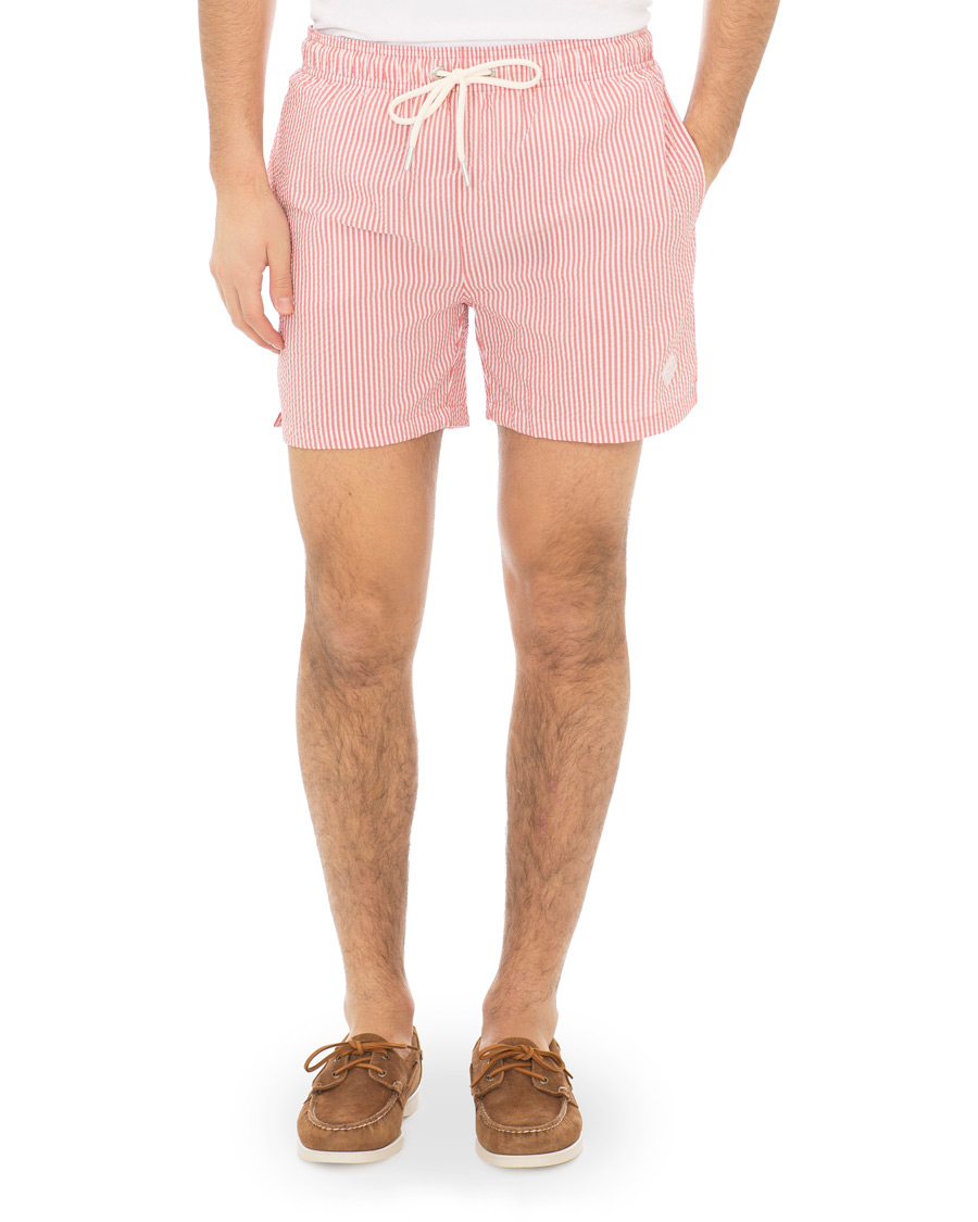 Herr | Badbyxor | GANT | Seersucker Swim Shorts Mineral Red