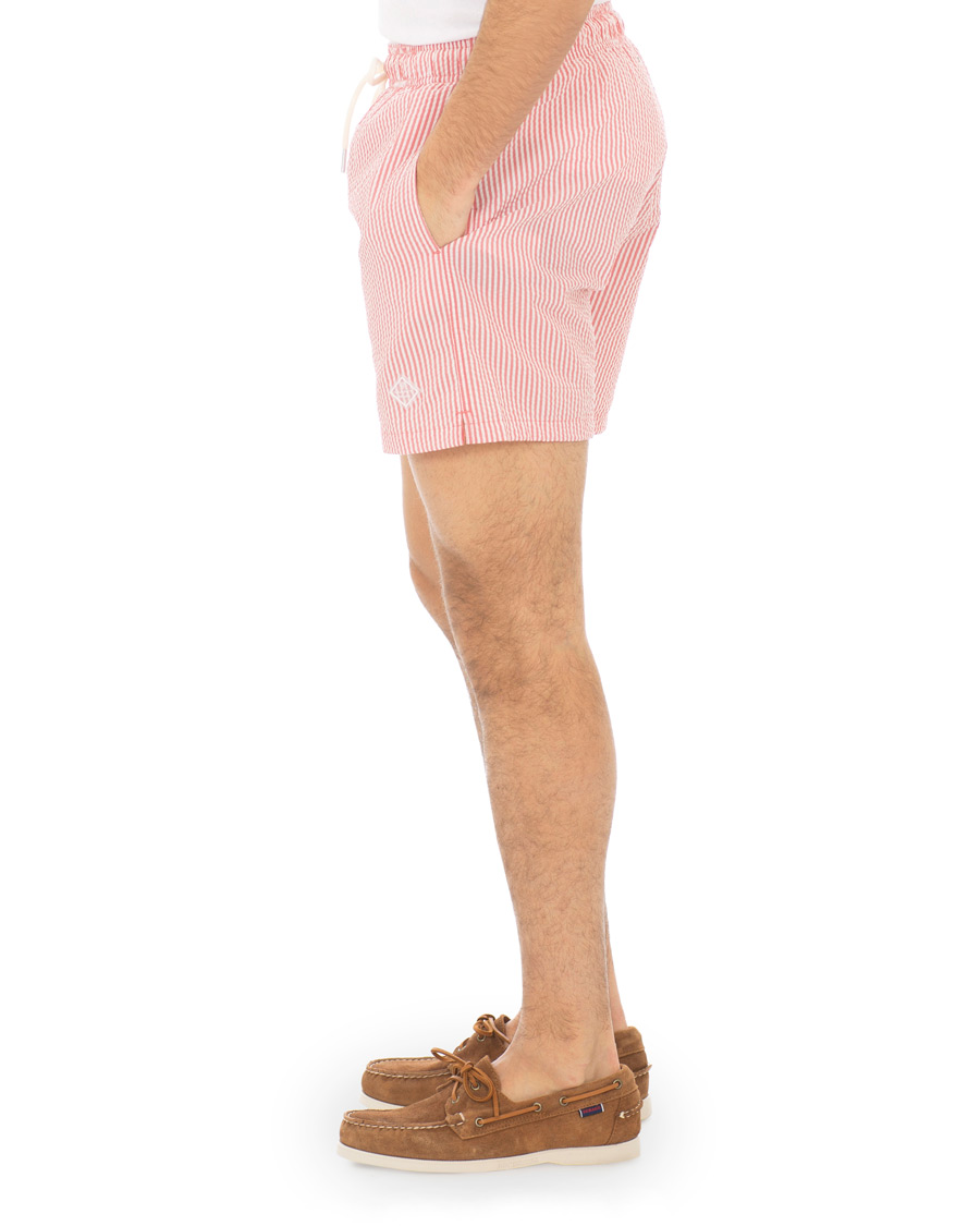 Herr | Badbyxor | GANT | Seersucker Swim Shorts Mineral Red
