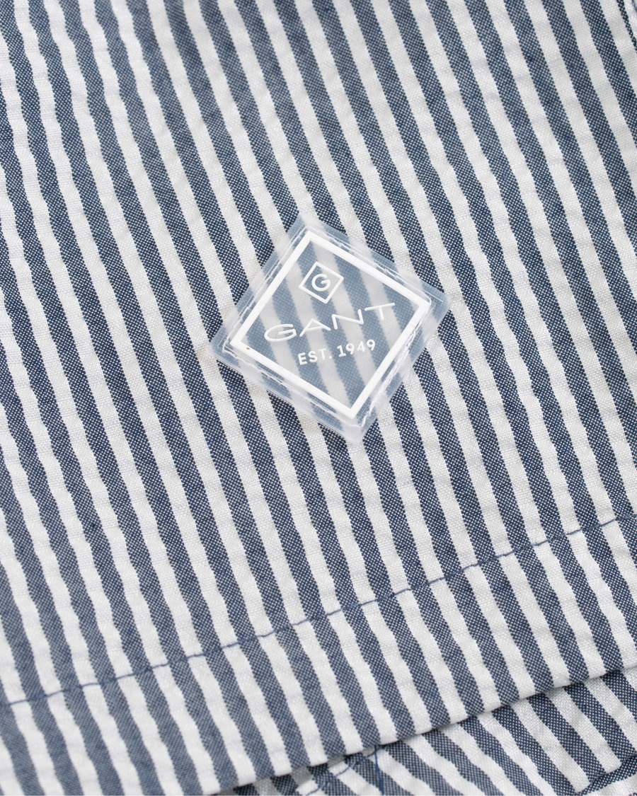 Herr | Badbyxor | GANT | Seersucker Swim Shorts Persian Blue