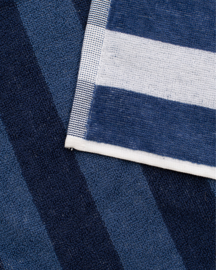 Herr | Badbyxor | GANT | Beach Stripe Towel White/Navy