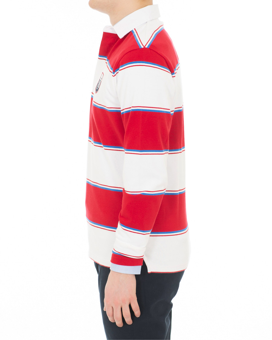 Herr | Tröjor | GANT | Le Mans Barstripe Rugger RedWhite
