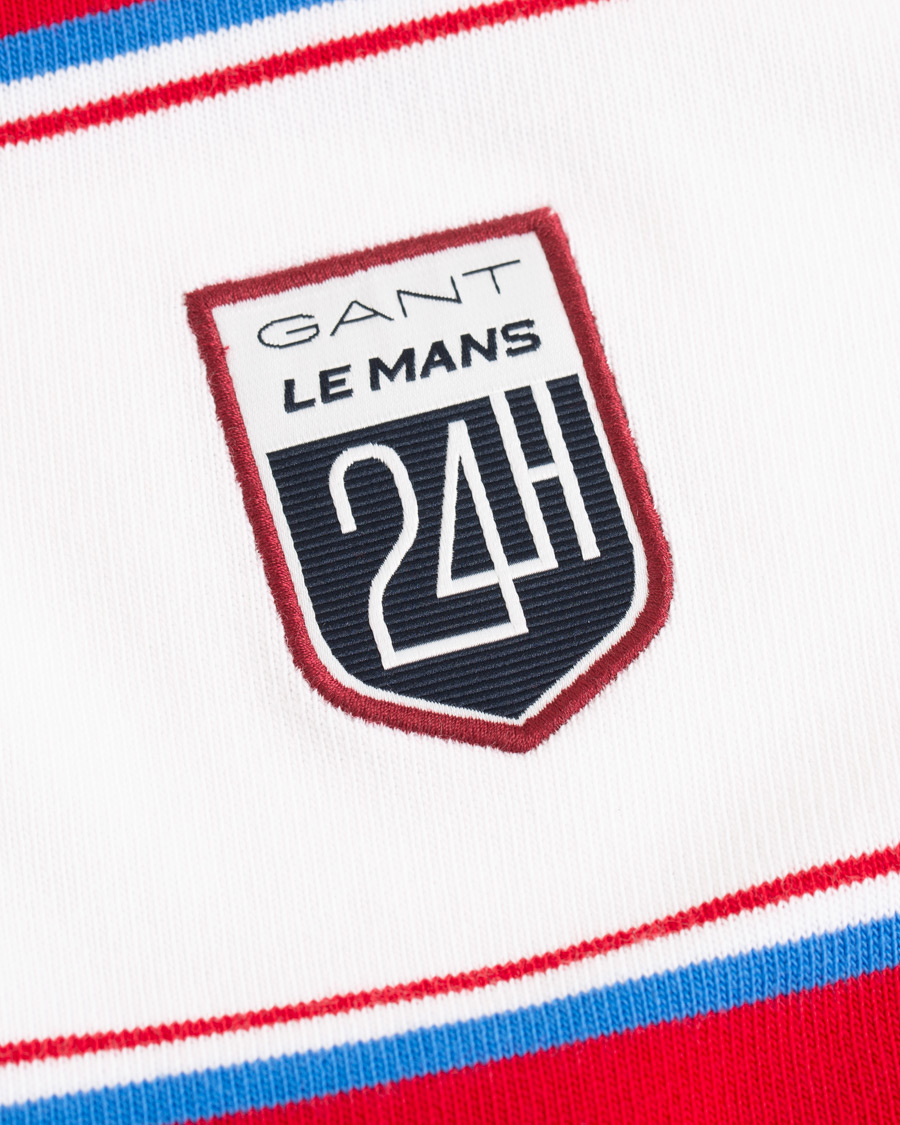Herr | Tröjor | GANT | Le Mans Barstripe Rugger RedWhite