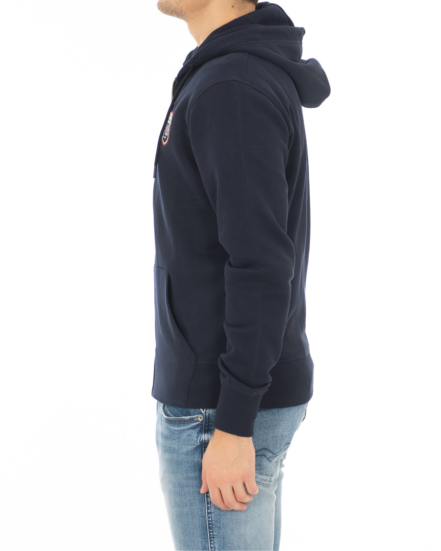 Herr | Tröjor | GANT | Le Mans Full Zip Hoodie Evening Blue