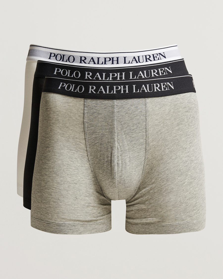 Herr | | Polo Ralph Lauren | 3-Pack Stretch Boxer Brief White/Black/Grey
