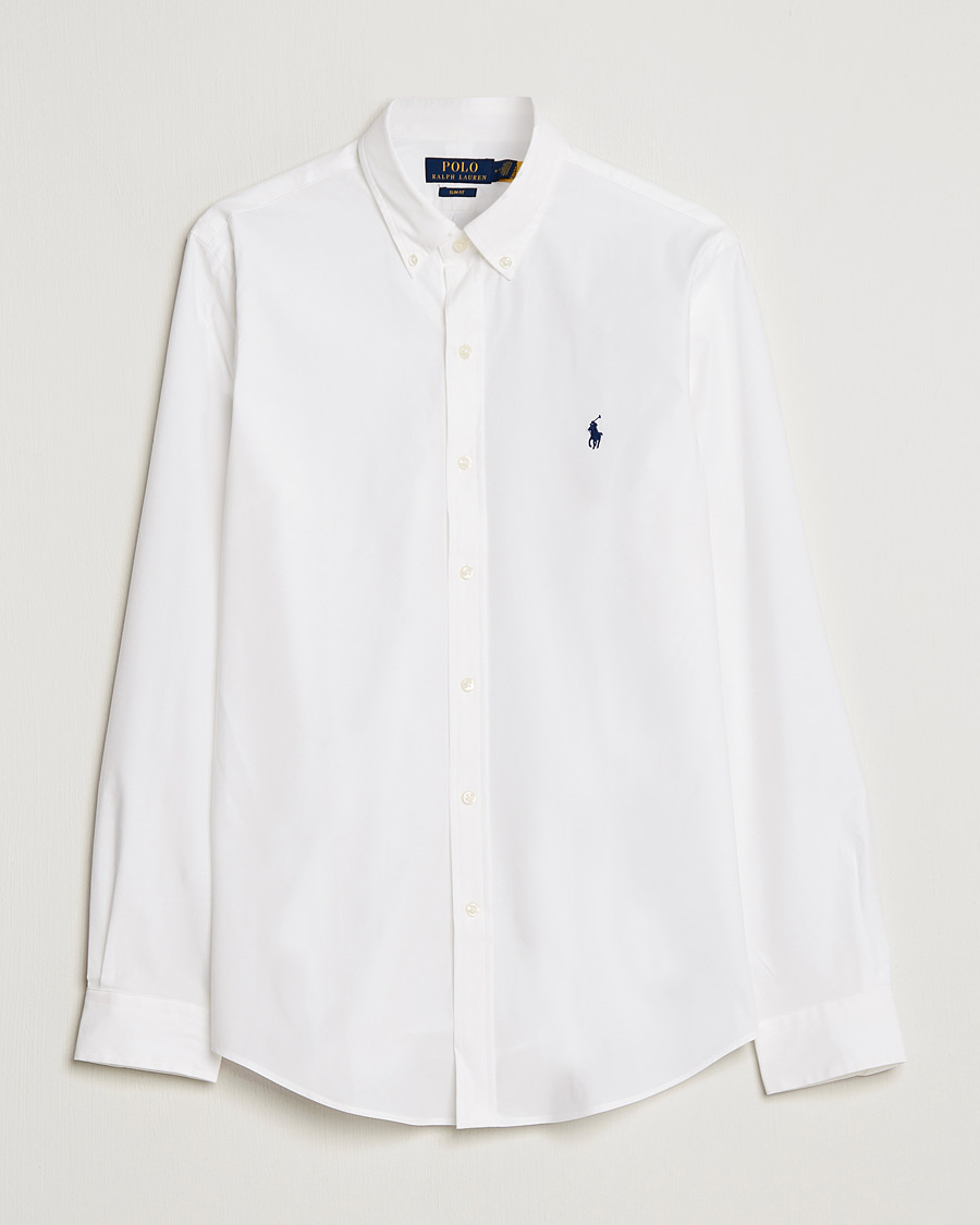 Herr | The Classics of Tomorrow | Polo Ralph Lauren | Slim Fit Shirt Poplin White