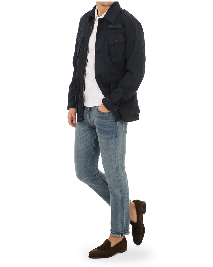 Herr | Jackor | Aspesi | Vancouver Cotton Field Jacket Navy