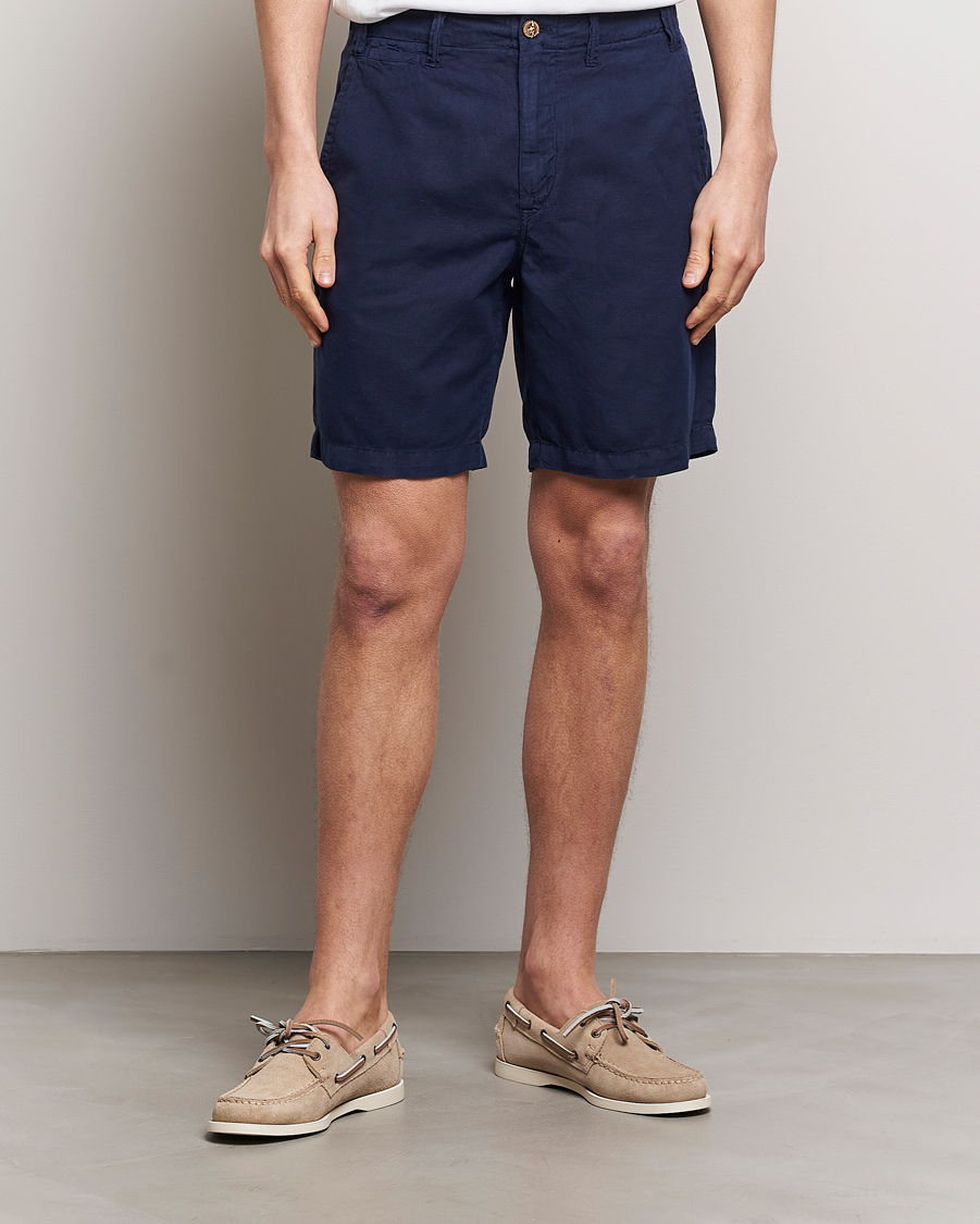 Herr | Gamla produktbilder | Polo Ralph Lauren | Cotton/Linen Shorts Newport Navy
