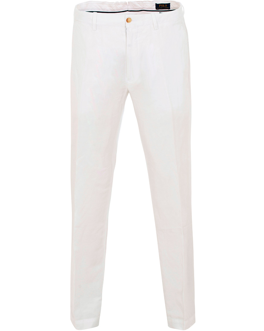 Herr | Byxor | Polo Ralph Lauren | Newport Linen Trousers Bright White