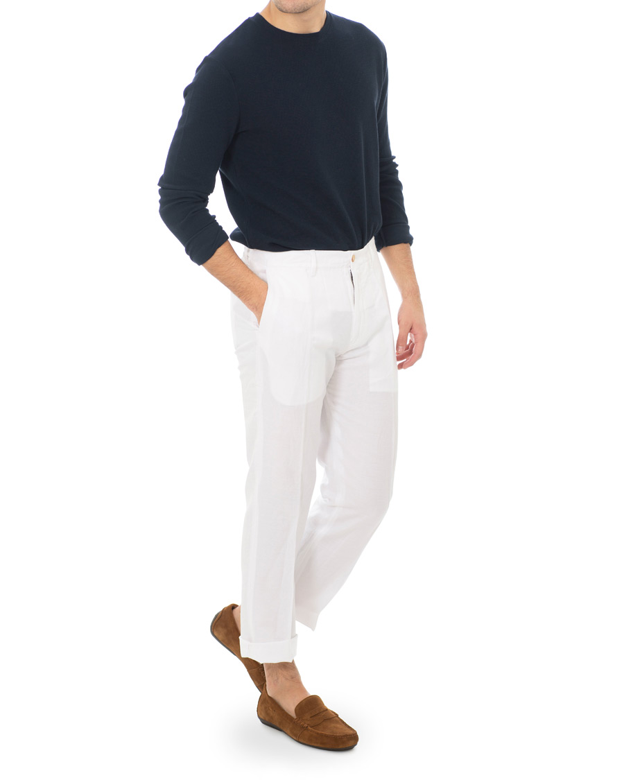 Herr | Byxor | Polo Ralph Lauren | Newport Linen Trousers Bright White