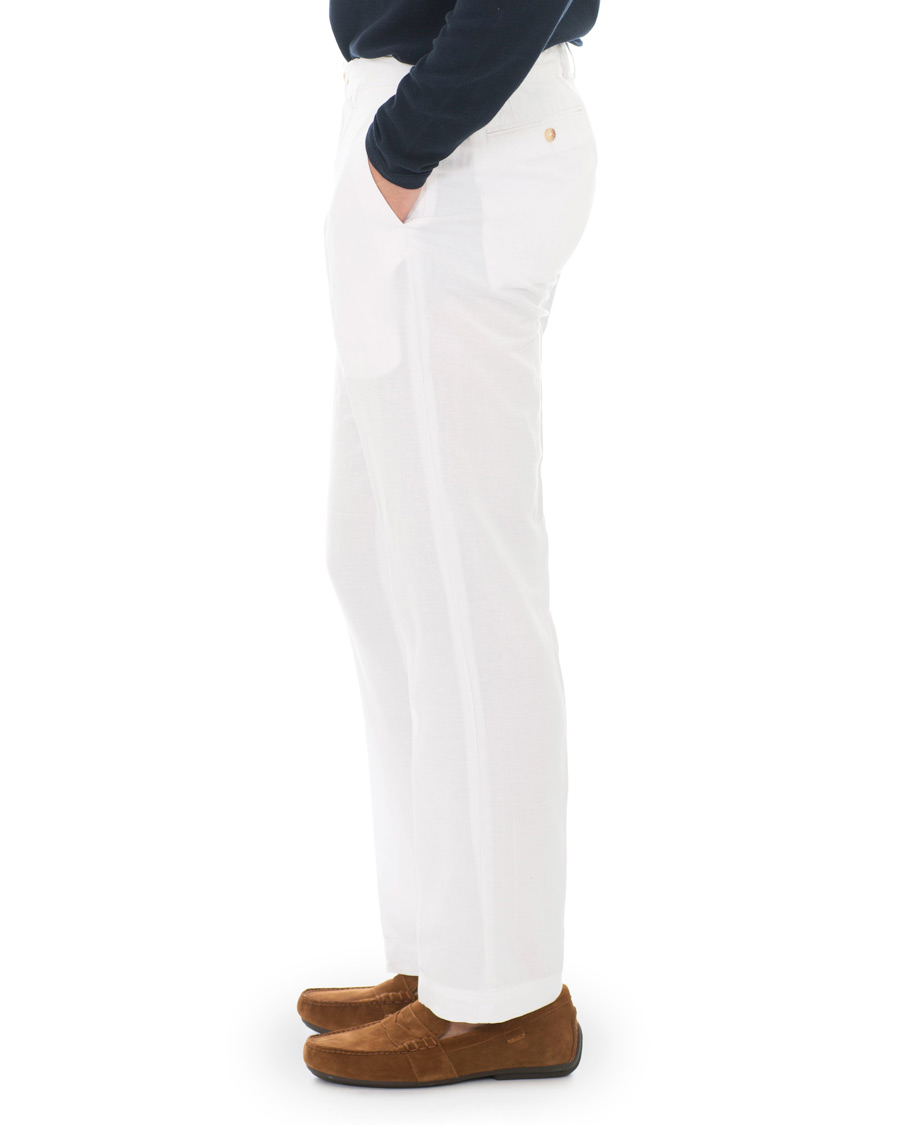 Herr | Byxor | Polo Ralph Lauren | Newport Linen Trousers Bright White