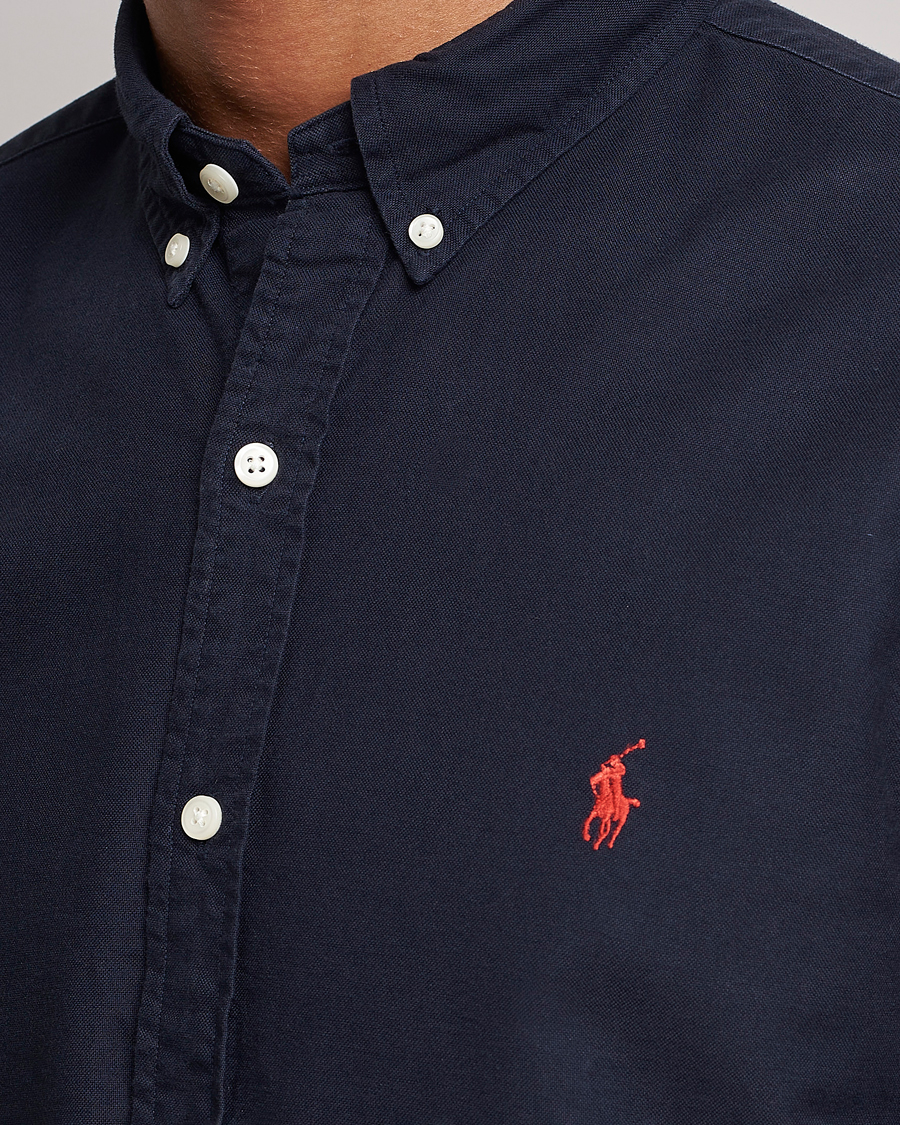 Herr | Skjortor | Polo Ralph Lauren | Slim Fit Garment Dyed Oxford Shirt Navy