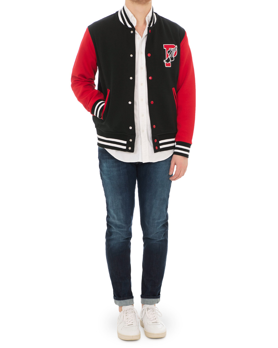 Herr | Jackor | Polo Ralph Lauren | Baseball Hybrid Jacket Black/Red