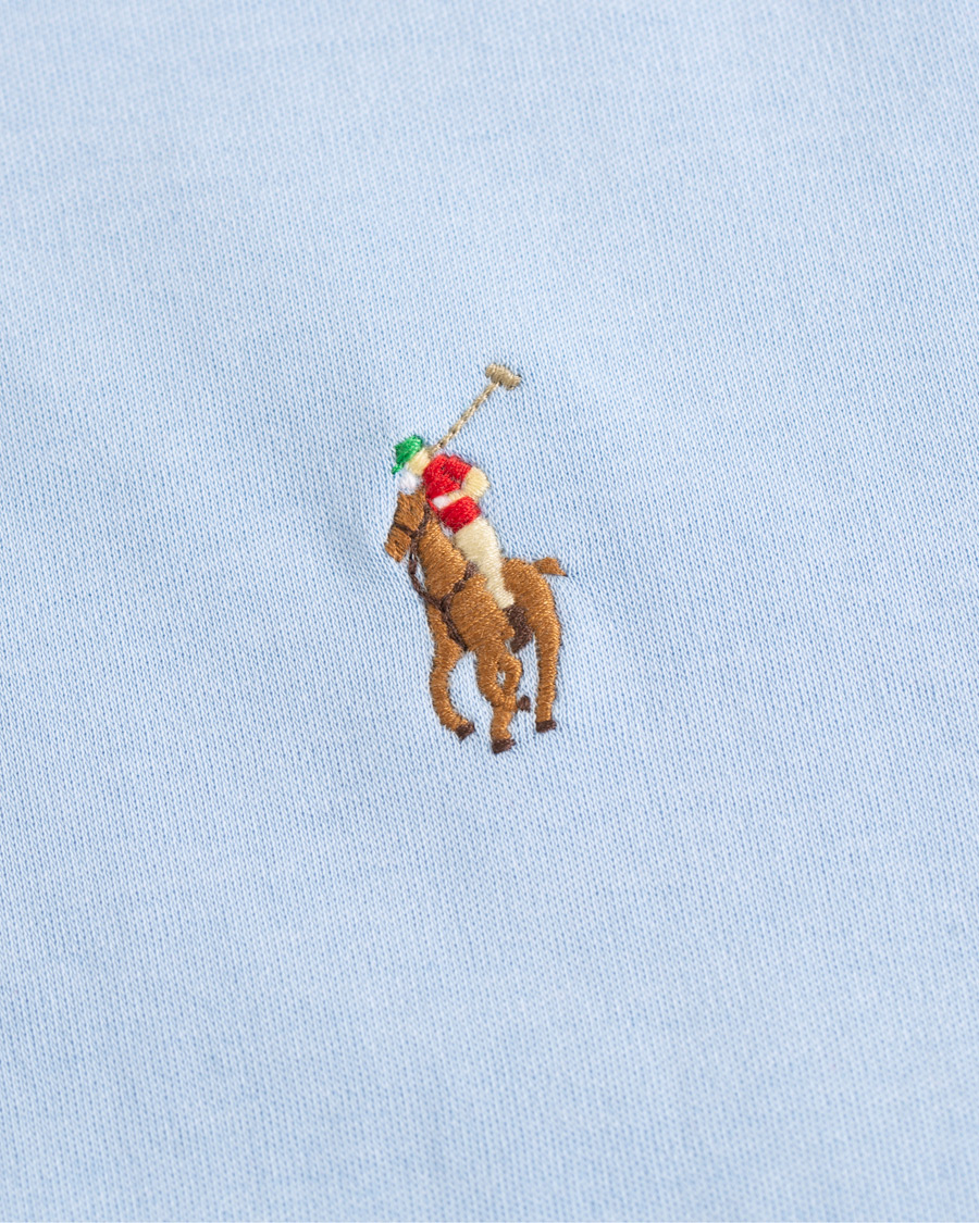 Herr | T-Shirts | Polo Ralph Lauren | Luxury Pima Cotton Crew Neck Tee Elite Blue