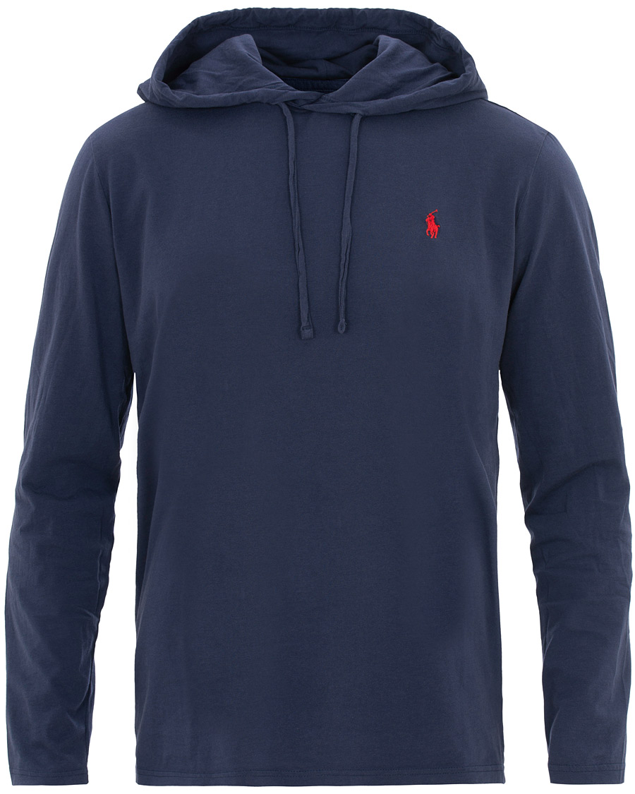 Herr | T-Shirts | Polo Ralph Lauren | Long Sleeve Hoodie Newport Navy