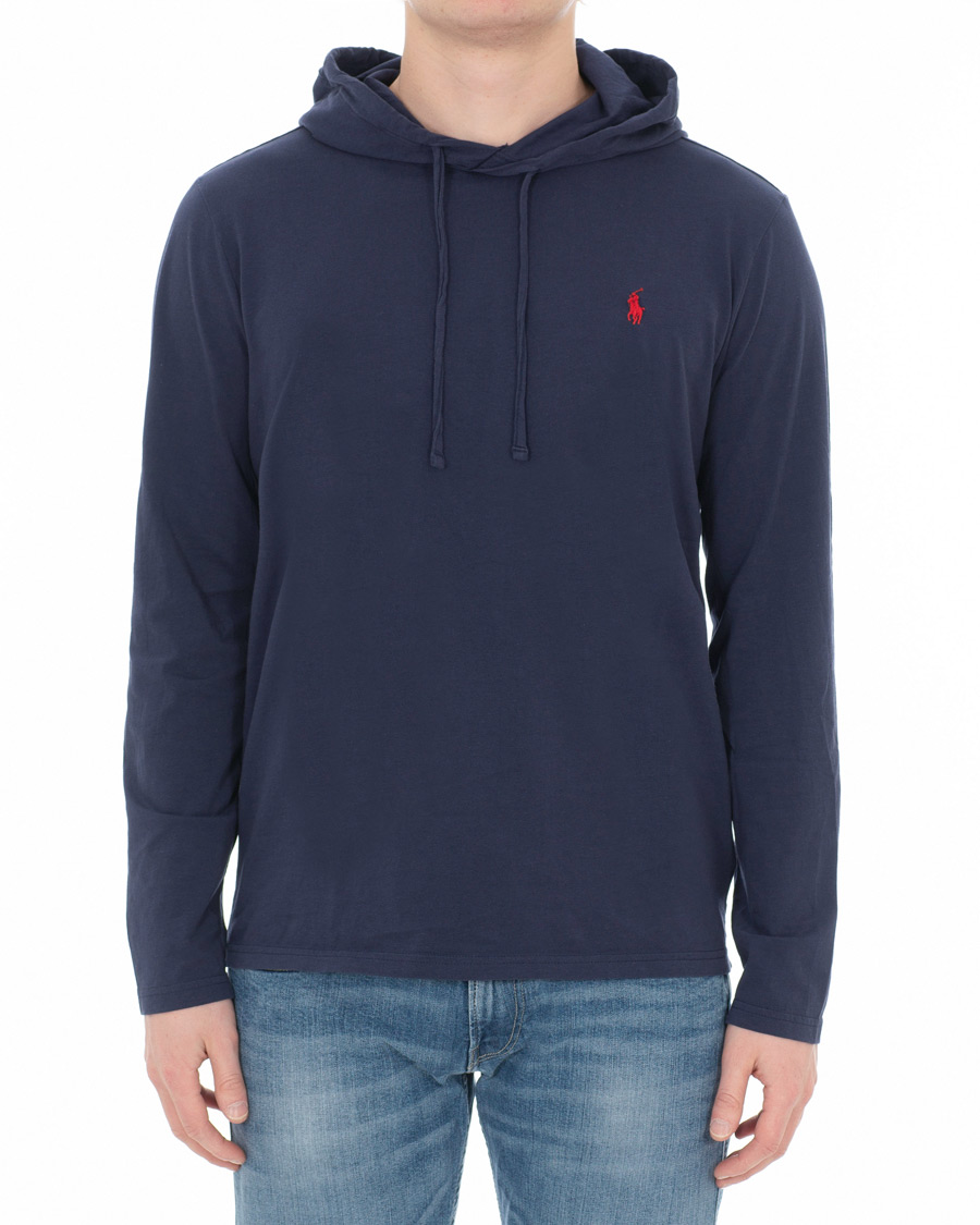 Herr | T-Shirts | Polo Ralph Lauren | Long Sleeve Hoodie Newport Navy