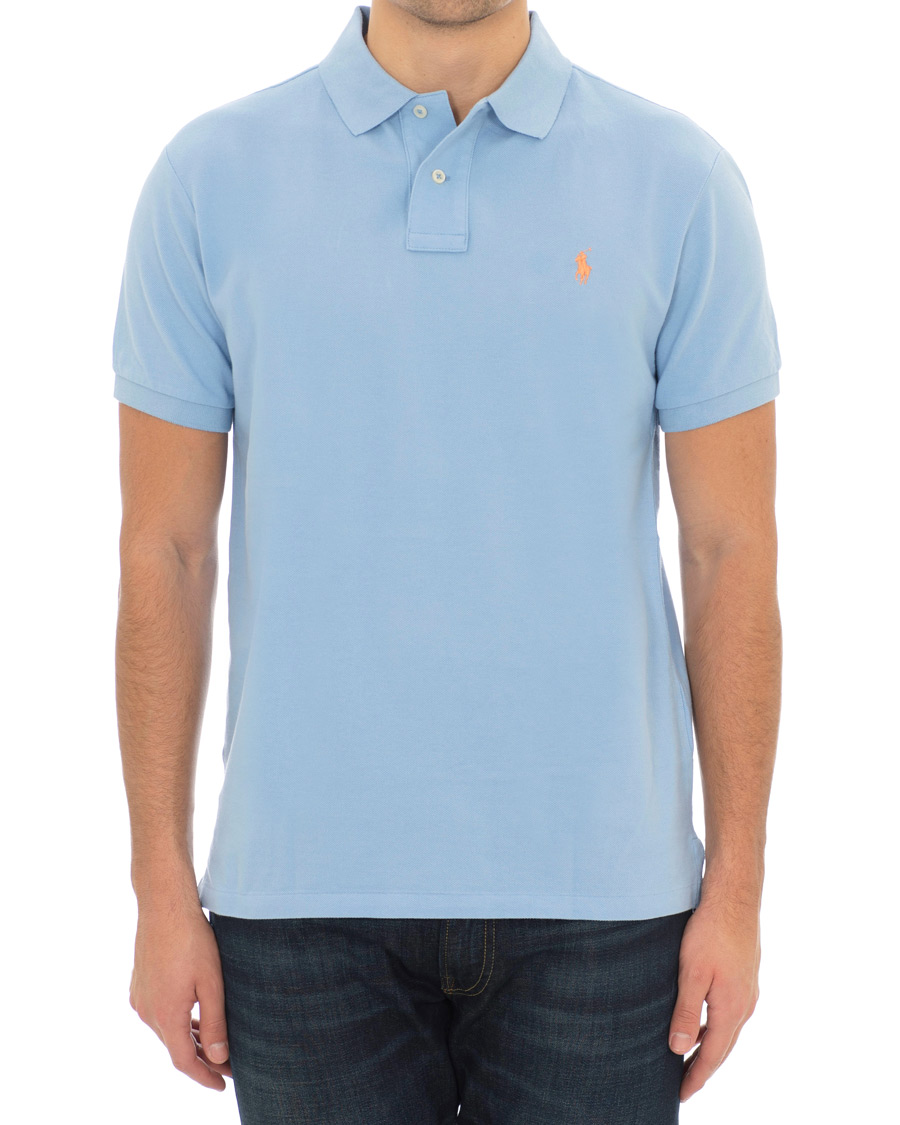 Herr | Pikéer | Polo Ralph Lauren | Custom Slim Fit Polo Baby Blue