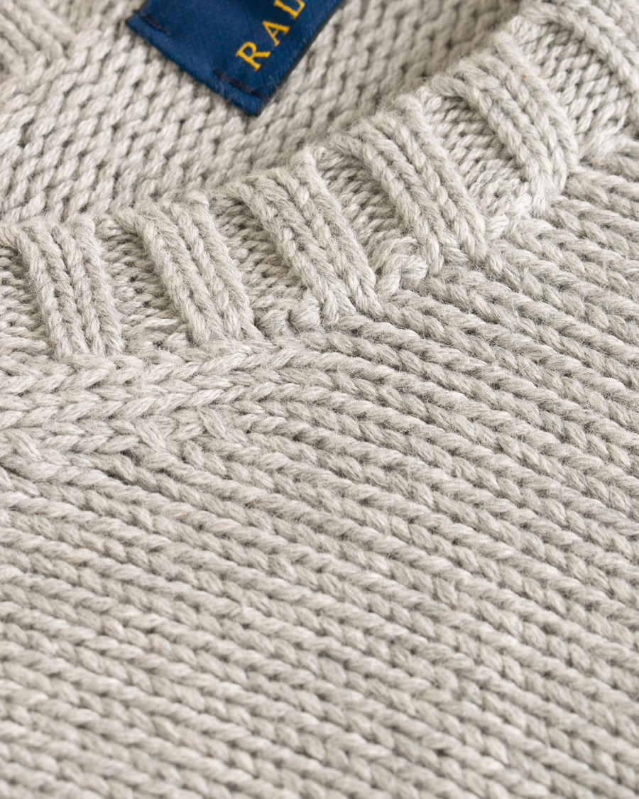 Herr | Tröjor | Polo Ralph Lauren | Cotton Crew Neck Pullover Andover Grey