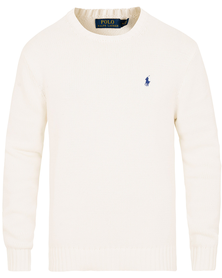 Herr | Tröjor | Polo Ralph Lauren | Cotton Crew Neck Pullover White