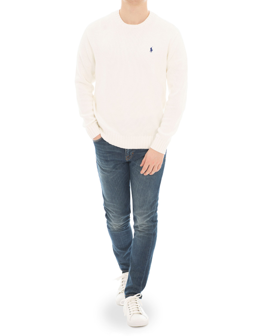 Herr | Tröjor | Polo Ralph Lauren | Cotton Crew Neck Pullover White